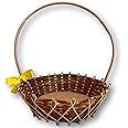 Easter Egg Wicker Basket for Kids | Decorations, Hunt, Games | Empty Basket for Easter Decor