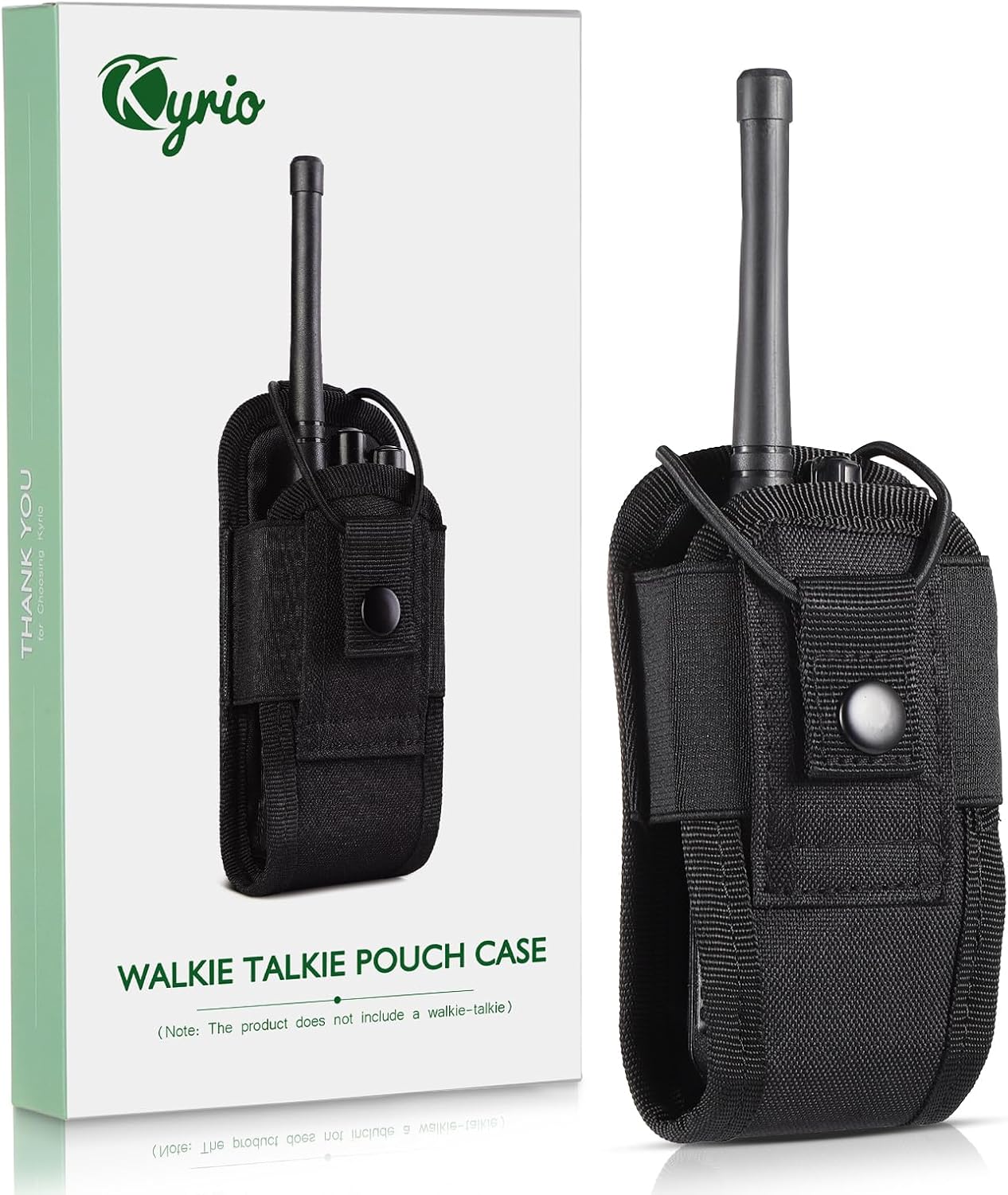Kyrio Funda para Walkie Talkie, Bolsa para Walkie Talkie, Bolsa Militar Soporte Radio Walkie Talkie para Outdoor, Caza, Táctica, Acampada, Senderismo