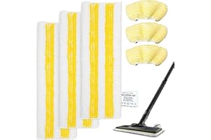 Muyohix 6 Pcs Chiffons de Rechange en Microfibre pour Karcher Easyfix SC 1, SC 2, SC 3, SC 4, SC 5 Nettoyeur Vapeur, Bonnettes Microfibres Nettoyeurs à vapeur, Serpilleres Chiffons Accessoires Set