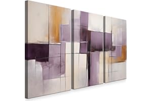 INTELIENZOS Cuadros Salon • Modernos • Lienzos decorativos • Decoración Pared • 120cm • Grande 3 piezas • Abstracto 9 • Decoracion Dormitorios • Comedor • Oficina • Pasillo