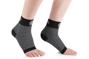 CAMBIVO Chevillere Entorse 2 Paires, Protection de Maintien Sport, Attelle Orthopédique Homme Femme, Support pour Fasciite Plantaire, Ligamentaire, Blessure Articulaire, Fitness, Protege Structure