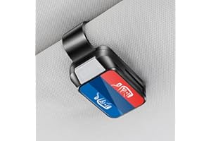 StoreBao Soporte para Gafas de Sol para Coche, Clip Universal Diseño Deportivo, Pinza de 3,5 cm para Mayor Estabilidad, Accesorio Interior para BMW y Todos los Modelos (Negro)