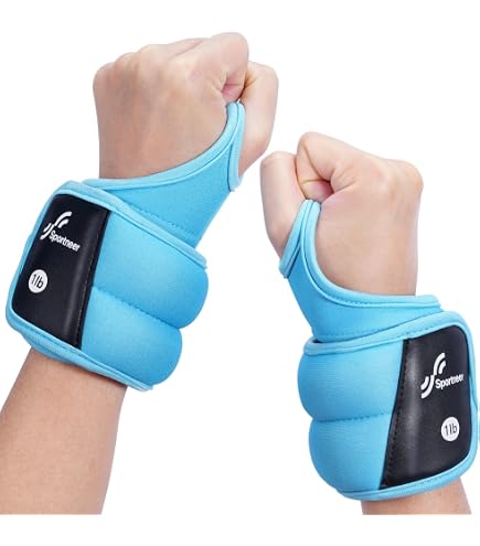 Pesas Para Tobillos Y Muñecas De 1 Kg – Ideales Para Yoga, Pilates, Correr O Entrenar En Casa (color Azul)