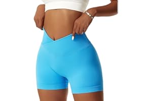 Litthing Pantalones Cortos Deportivos para Mujer, Short Deportivo Cintura Alta Pantalon Corto Deporte Control de Barriga Mallas Ciclistas Leggins Cortos para Yoga Fitness Gym