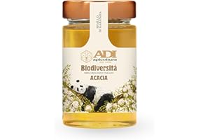 ADI APICOLTURA ADI BIO - Miele di Acacia Italiano Biologico, Sapore Delicato, Dolce e Vanigliato - Ideale per Dolci e Pasticceria - Made in Italy - 250g