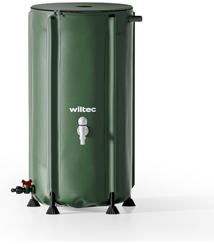 Réservoir D'eau De Pluie En Polyéthylène 1300 L. Diamètre 118 Cm, Hauteur 156 Cm. Convient Aux Installations Enterrees 85647324