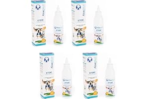 Aloeplus Otorì Detergente Orecchie Cane 125ml - per Pulizia Orecchie Cane e Gatti, 100% Naturale Aloe Arborescens BIO, Tea Tree Oil, Azione Emolliente e Lenitiva Contro Prurito Cane e Infiammazioni
