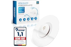PFALZVITA® Freestyle Libre 3 Pflaster - 25er Premium Wasserfest Fixierpflastern für Freestyle Libre 3 Sensor - Hautfreundlich selbstklebend Extra Halt 14 Tage ohne Kleber in der Mitte (Transparenz)