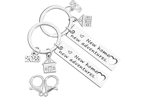 CVOZO 2 Pezzi Portachiavi Casa Pendente, 2022 Nuova Casa Nuove Avventure Portachiavi di Della Casa, Portachiavi Ornamentonto per le Coppie