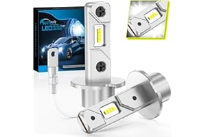 Sycreek H3 LED Lampadine,16000LM CanBus Senza Errori 6500K Super Brillante Fari Abbaglianti e Anabbaglianti, Kit Sostituzione Lampada Alogena E Fari Allo Xenon,2 Lampadina H3