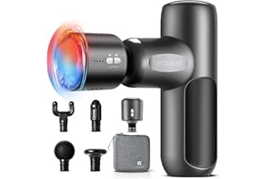 arboleaf Mini Pistola Massaggio Muscolare Con Caldo e Freddo, Massaggiante Profondo Tessuto a 3200 giri al Minuto con 5 Velocità, Ricarica con Tipo-C per il Rilassamento dei Muscoli