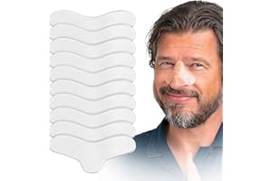 Anchy 10 Pack Almohadillas Nasales CPAP - Gel de Silicona Transparente - Almohadillas de Máscara Cómodas y Reutilizables para Terapia de Apnea del Sueño - Accesorios CPAP Protección del Puente Nasal