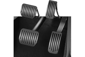 TOPABYTE Pedales para Tesla Model Y Juniper Model 3 Highland 2017-2025 Cubre Pedales de Aluminio de Alto Rendimiento Pedales de Repuesto Antideslizantes Acelerador Freno Reposapiés, Negro