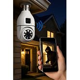 Yellowtech Wi-Fi &Ccedil;ift Lensli Ampul Kamera | 1080P Full Hd | 2Mp 2.4G | Gece G&ouml;r&uuml;şl&uuml; Uzaktan Izleme G&uuml;venlik