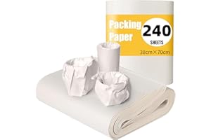TIKXLAFE Papier d'emballage papier journal, 240 Feuilles 38 x 70cm papier de déménagement papier journal, matériaux d'emballage, papier d'expédition (240 Feuilles)