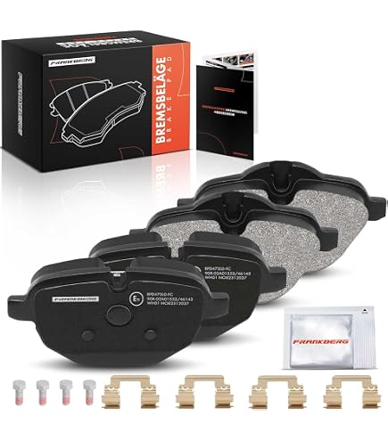 Frankberg Kit de frein incl. 2x Disques de Frein 4x Plaquettes de frein Avant Compatible avec 5er Break F11 5er F10 Remplacer# 34116850886
