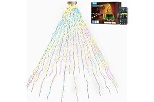 ‎GOVEE Govee Christmas Tree Fairy Lights, Smart 480 LED RGBIC Christmas Lights, 2M * 24 String Lights Indoor, IP65 Waterproof, 60+ Scene Modes for Halloween Decor, Compatible with Alexa, Green Wire