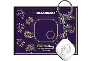 Nutale Buscador de Llaves Bluetooth Constelación - Localizador de Llaves Buscador Alarma Anti-pérdida Llavero Inteligente - Batería Reemplazable (Pisces)
