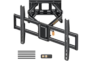 Perlegear Soporte de TV Pared Articulado Inclinable y Giratorio, Soporte TV Pared para Pantallas de 37-82 Pulgadas, hasta 60 kg, MAX VESA 600x400mm