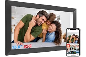 TMCC Digitaler Bilderrahmen Groß,15.6 Zoll Frameo Digital Photo Frame FHD 1920 * 1080 IPST