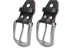 FLEXNOVA 2 Stück Gürtelschnalle, Leder Gürtelschnalle Herren Damen 40mm Gürtelschnallen zum Wechseln Gürtel Schnallen Schnalle Belt Buckle für Herren Damen