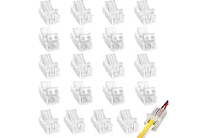 Clearhill 10 m 2-pack DC-förlängningskabel, 5,5 mm × 2,1 mm hona till hane strömledning för LED-band, säkerhetskamera, router