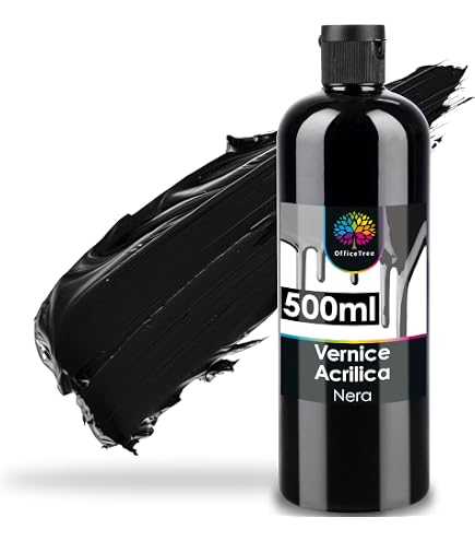 Artecho Vernice Acrilica Rosso Scarlatto, 500 Ml, Resistente All'Acqua, Per Tela, Legno, Tessuto, Pelle, Asciugatura Rapida - 3