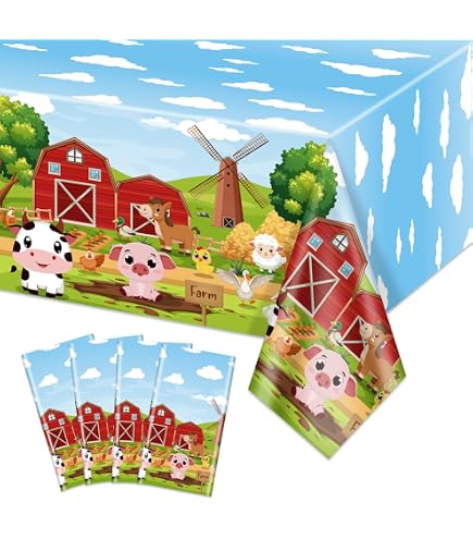 Gli Animali della fattoria a Tema Decorazioni di Animali, Fienile, Sfondo, Erba, Bambini, Festa di Compleanno Forniture Sfondo Photo Booth Banner 180X120cm