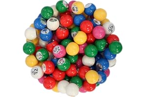 CARTALOTO- Jeu de 90 Boules de Loto Diamètre 22 mm, BATS22, Multicouleur
