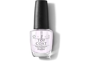 OPI Nail Lacquer Top Coat – verlängert die Haltbarkeit von Nagellack – mit extra breitem ProWide Pinsel für einen perfekten Auftrag