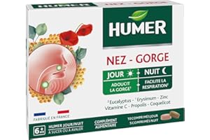 Humer - Comprimés - Jour/Nuit - Nez - Gorge - 9 personnes sur 10 satisfaites - 5 jours de prise