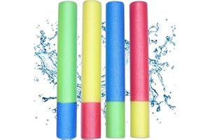 Onikiz 4 Stück Wasserpistole für Kinder, 40 cm Schaum Wasserspritzpistole Super Wasser Soaker Wasserspielzeug für Schwimmbad, Strand, Garten, Spiel im Freien