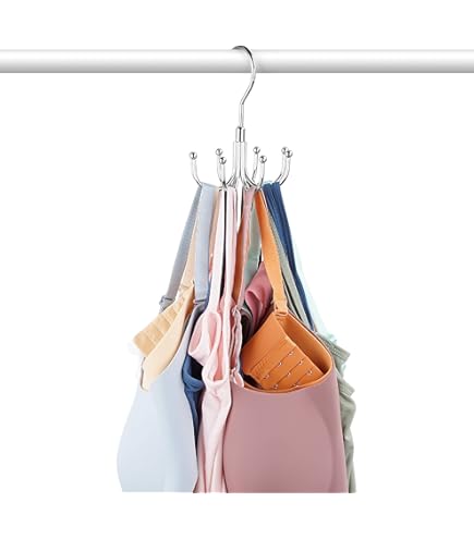 2 Stück BH & Westen Bügel - 16-in-1 Platzsparender Kleiderorganizer