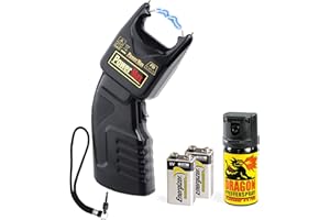 Security-Discount - PTB Elektroschocker 500.000 Volt inkl. Batterien und Dragon Pfefferspray