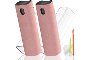 DauMeiQH - Kit per la pulizia dello schermo del computer portatile, 2 pezzi, nebulizzatore spray per computer, iPad, iPhone, telefono cellulare, MacBook, monitor, TV, schermo dell'auto con pennello,