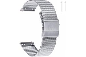 EACHE Stainless Steel Mesh Watch Straps for Men &Women, Quick Release Adjustable Mesh Watch Bands 12mm 14mm 16mm 18mm 20mm 22mm