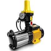 Water Pressure Group 0.37 kW - 0.5 HP Automatic with Controller &ndash; Domestic Pressurizing Water Pump for Home, Garden and Irrig