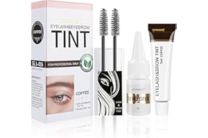 Duoffanny 2-In-1 Tint Kit, Eyelash & Eyebrow Kit, Lasting for 6 Weeks DIY Hair Dying for Salon Home Use 7ml (Coffee)