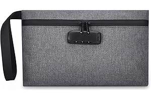 Ankilo Money Bag with Lock, Security Smell Proof Bag for Cash,Men & Women's Locking Accessories Pouch for Travel, Bank Deposits, Wallet, Medicine, Phone and Credit Cards