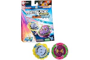 HASBRO Beyblade Burst QuadStrike Dual Pack, Pack de 2 toupies de compétition Fierce Bazilisk B8 et Hydra Kerbeus K8