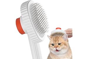 ‎ACE2ACE ACE2ACE Szczotka dla kota, szczotka do pielęgnacji kota, samoczyszcząca szczotka do długich i krótkich włosów, łatwe usuwanie mat i luźnych włosów