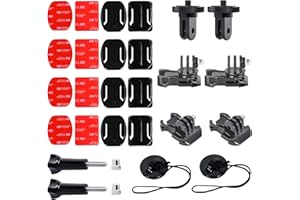 Higatful Soporte adhesivo para casco Insta360, 3M Sticky Pads Mounts Compatible con Gopro, Insta360 ONE X3, X2, X, RS, R, GO 3 2 y DJI OSMO Action Helmet Attachment