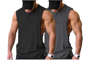 COOFANDY Tank Top Herren Gym Bodybuilding Shirts Ärmellose Muskelshirts Männer