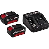 Original Einhell Starter Kit 2x 3,0 Ah Akkus und Ladegerät Power X-Change (Li-Ion, 18 V, 60 min Ladezeit, passend für alle Po