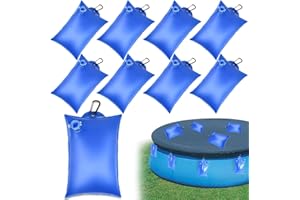 YUNHENTONG Sac Lestage Eau Bache Piscine 8 Pièces Poids Bache de Protection Piscine 21 x 30 cm Poids Sac Bâche Piscines Hors Sol avec Crochet