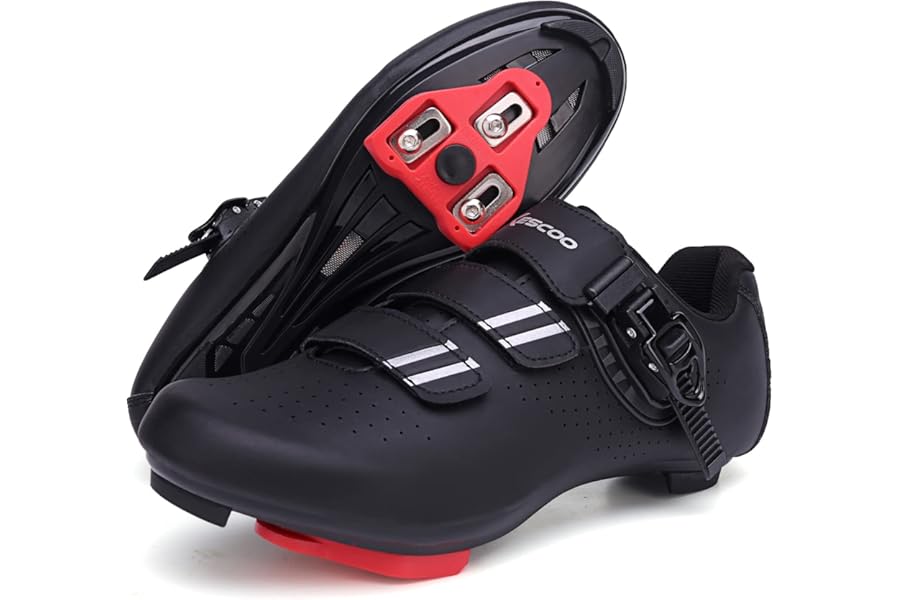 Cycling Shoes for Men Women Compatible with Peloton Bike Shimano SPD & Look ARC Delta for Indoor Spin Cycle Road Bike Shoes with Delta Cleats Pre-Installed
