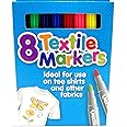 Tiger textile fabric markers - set of 8 assorted colours