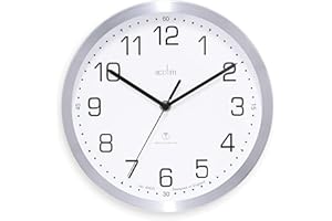 Acctim 74337 Mason Radio Controlled Wall Clock, Silver