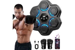 N\A Music Boxing Machine Beatpunch LED Elektronische Musik Boxen Maschine mit Boxhandschuhen, Smart Wandmontierte Boxmaschine mit Musik für Erwachsene und Kinder, Musik Boxtraining für Zuhause, Indoor