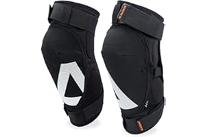 ALAUDARK Plume Knee Pads Professional for MTB Downhill BMX Dirt Jump Skating Scooter Motorcycle Snowboarding ski Gardening, 270° Protective with TPU Pads